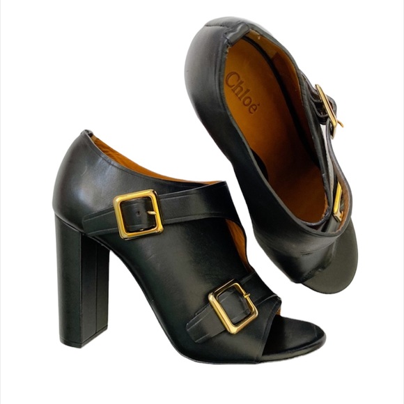 NEW Chloe double monk strap leather booties - Picture 7 of 9